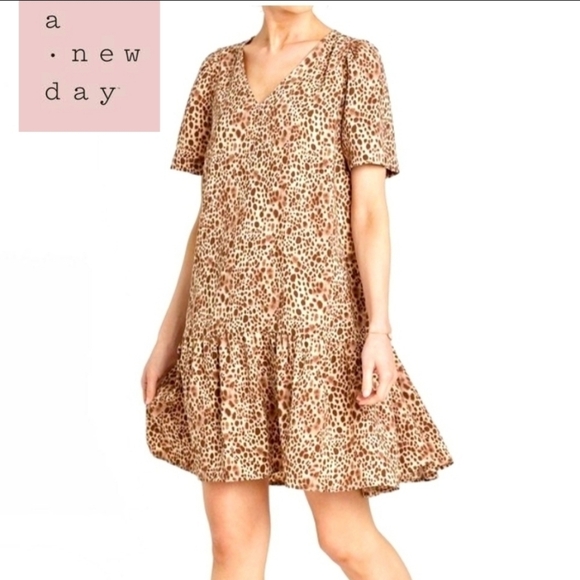 A New Day Animal Print Flare Dress - Picture 1 of 5